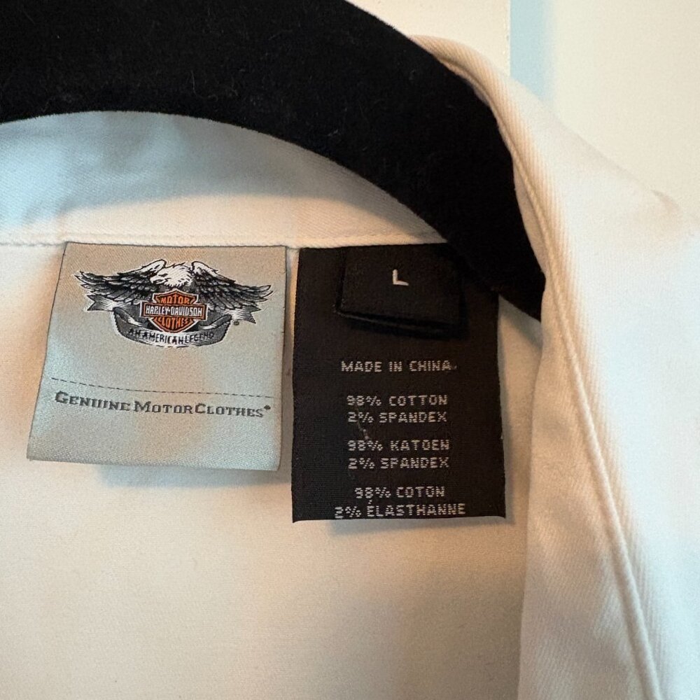 Harley Davidson Front Zipper Blouse - Picture 4 of 9